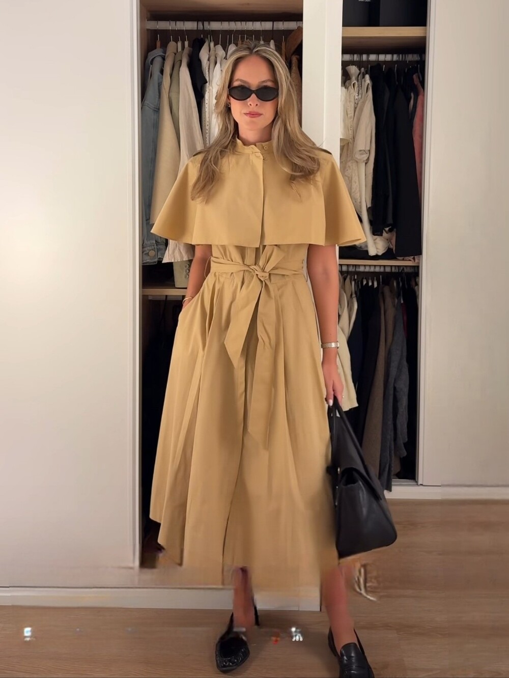 ZARA ZW COLLECTION CAPE SHIRT DRESS 4786/270/704